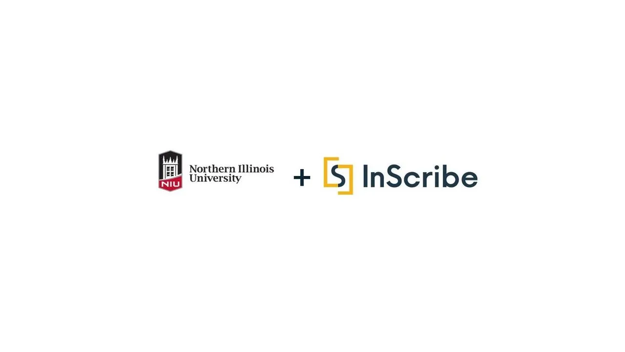 Northern Illinois University and InScribe logos separated by a plus sign.