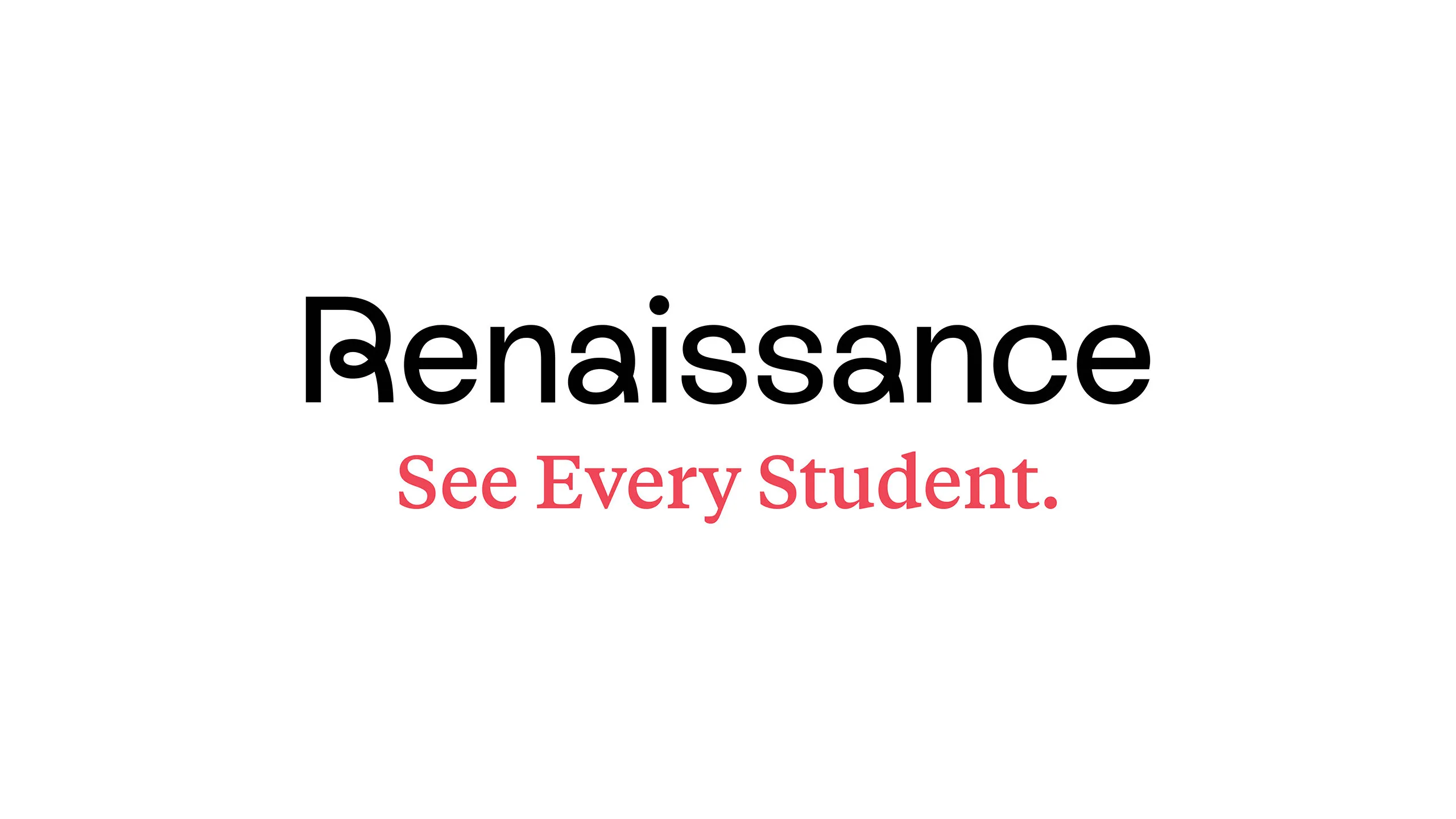 Renaissance logo with the tagline “See Every Student.” on a white background.